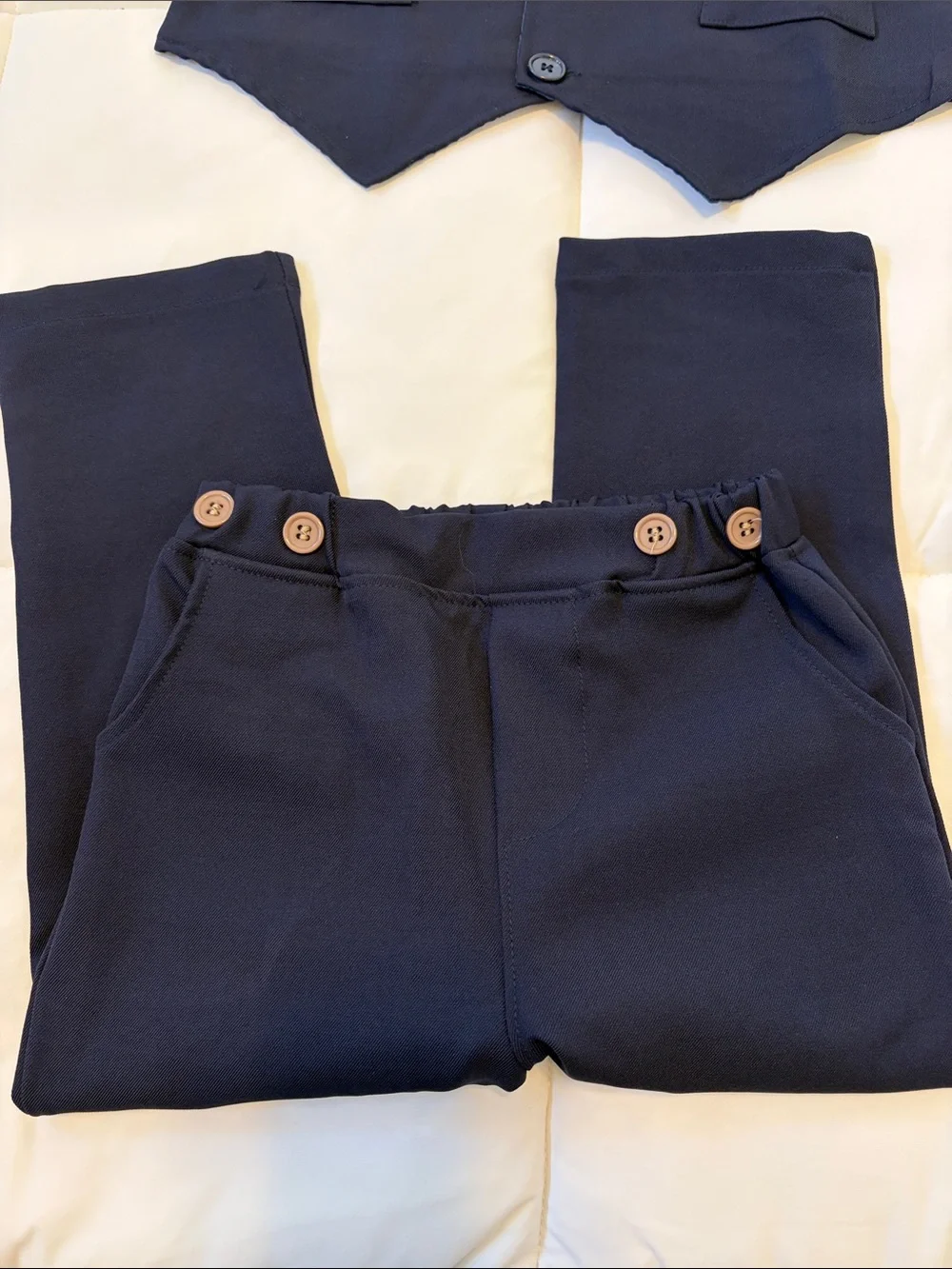 Navy blue toddler suit, 2T